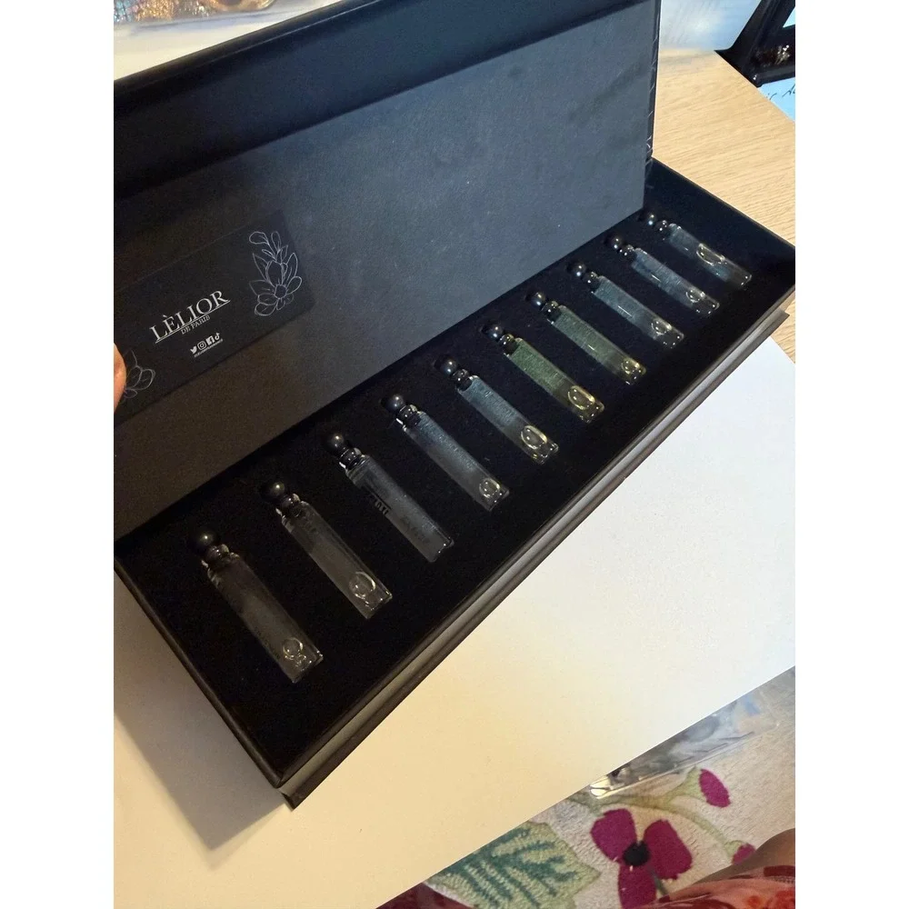 Lelior de Paris Home Fragrance Testers 10 Piece Discovery Oil Set Black Box